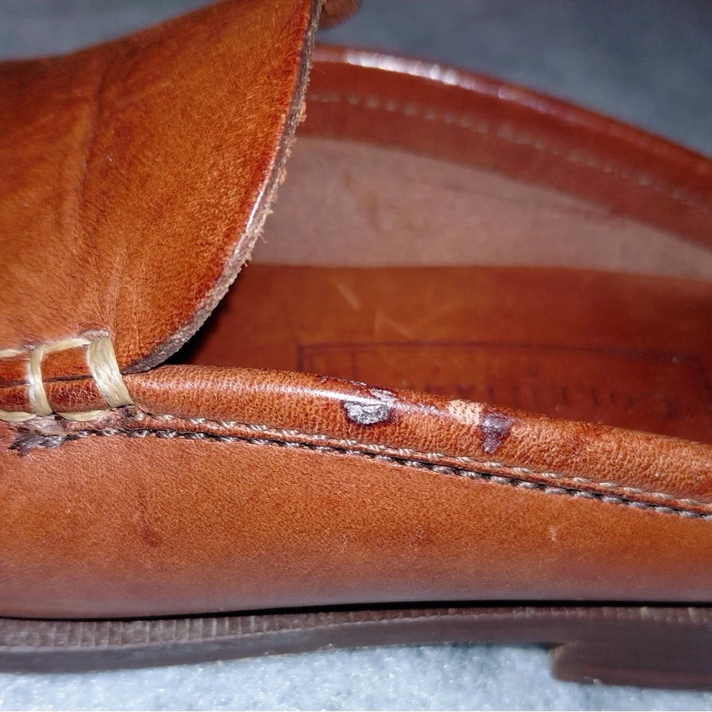 Cole Haan Brown Leather Slip-On Mules Women’s Size 5.5 - Picture 4 of 16